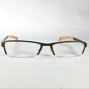 Levi's LS 505 03 Glasses Frames Brown Half Rim